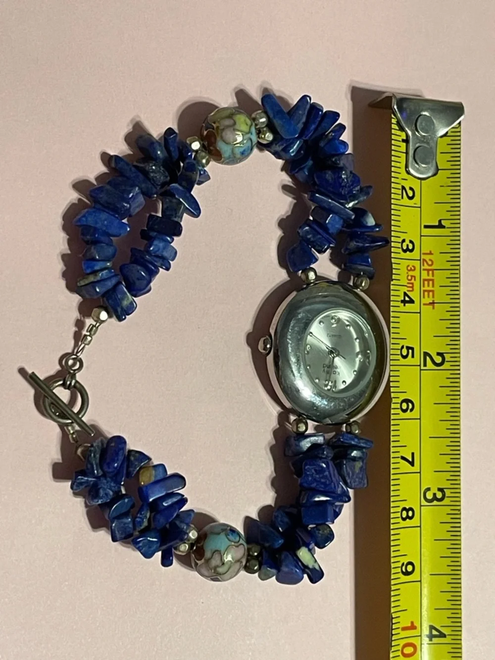 Kathy Ireland Lapis Cloisonné Watch #9330 💎